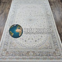 Иранский ковер Kashan lux 414 Крем-бежевый